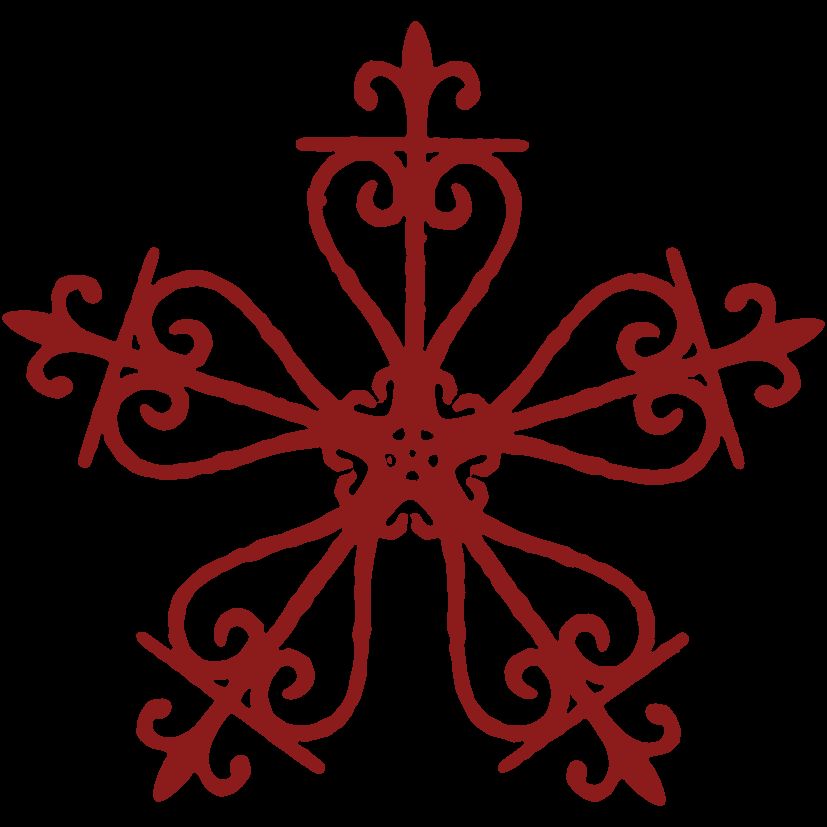 Emblema — estrela ornamental.